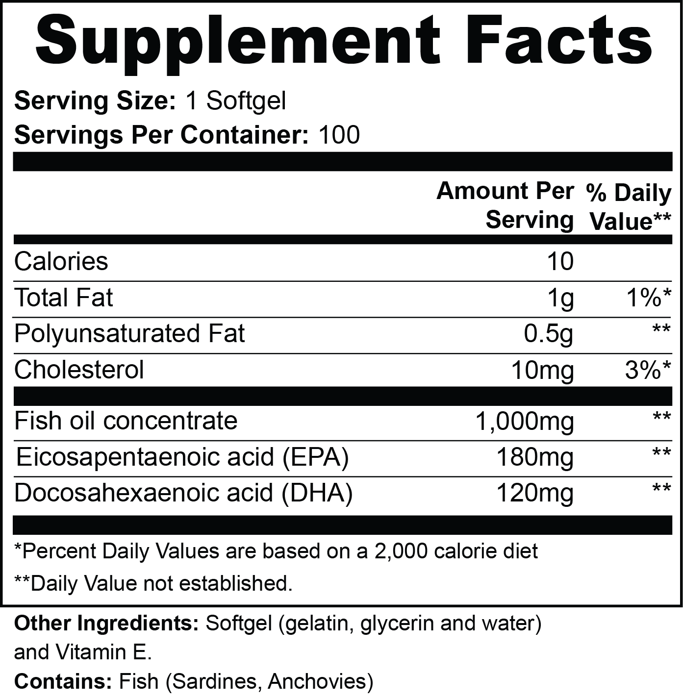 Omega-3 Fish Oil